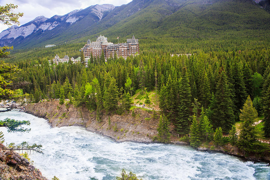 The Fairmont Banff Springs Hotel in the Canadian Rockies Photograph by Ami Parikh