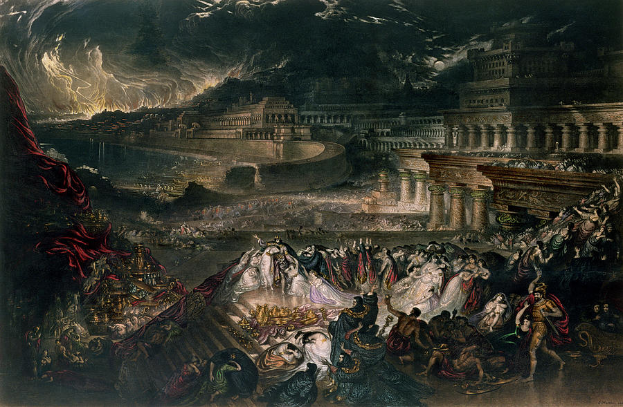 The Fall Of Nineveh Print Photograph By John Martin - Pixels