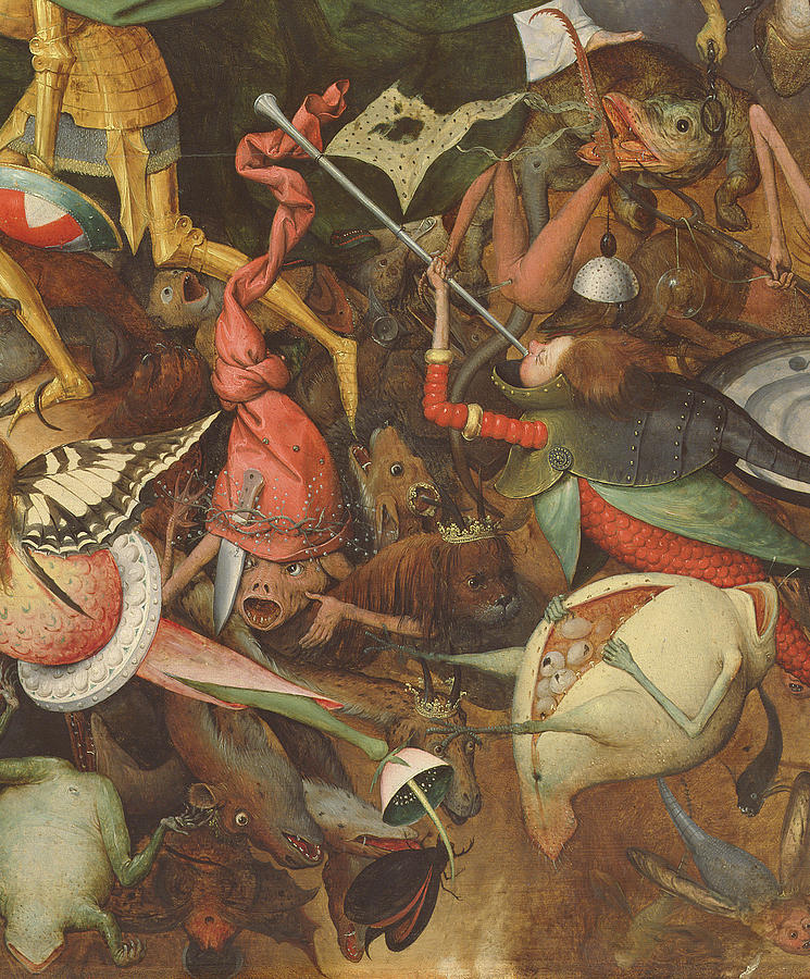Fantasy Photograph - The Fall Of The Rebel Angels, 1562 Oil On Panel Detail Of 74037 by Pieter the Elder Bruegel