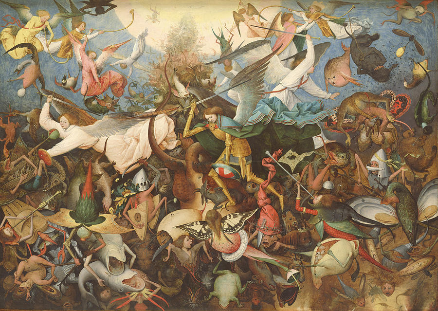 The Fall Of The Rebel Angels, 1562 Oil On Panel Photograph by Pieter the Elder Bruegel