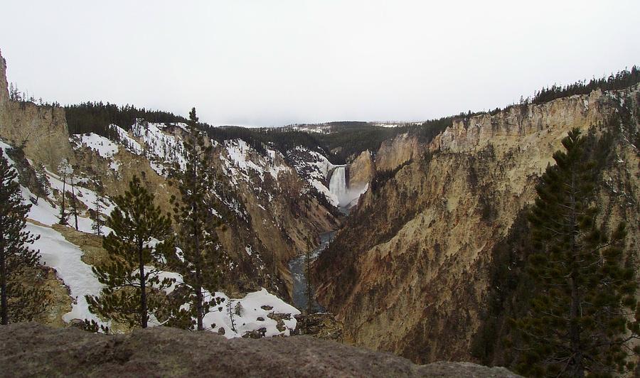 The Falls at Yellowstone Park Photograph by Kenneth Cole