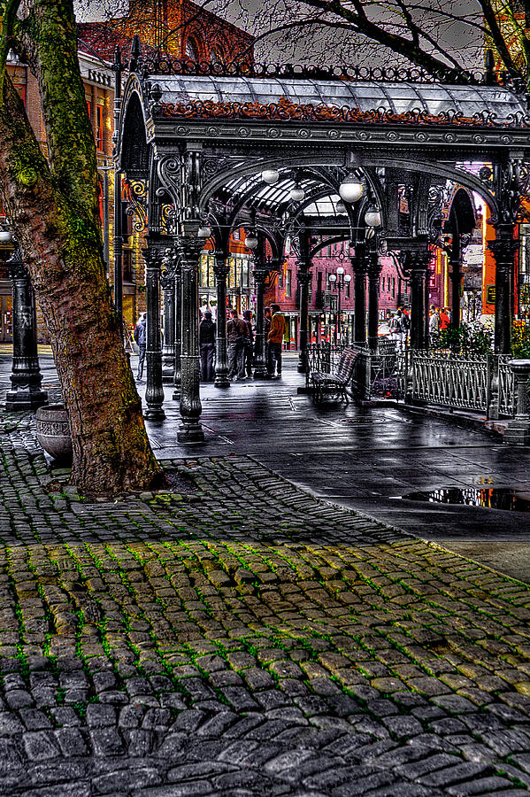 The Famous Pergola in Pioneer Square - Seattle Washington Photograph by David Patterson