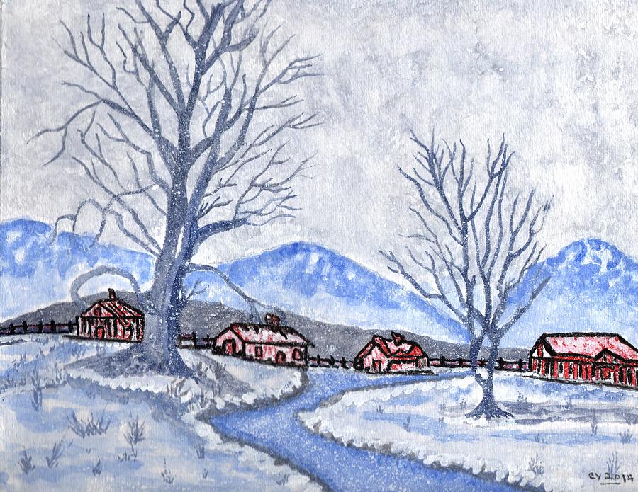 The Farm Life Painting by Connie Valasco