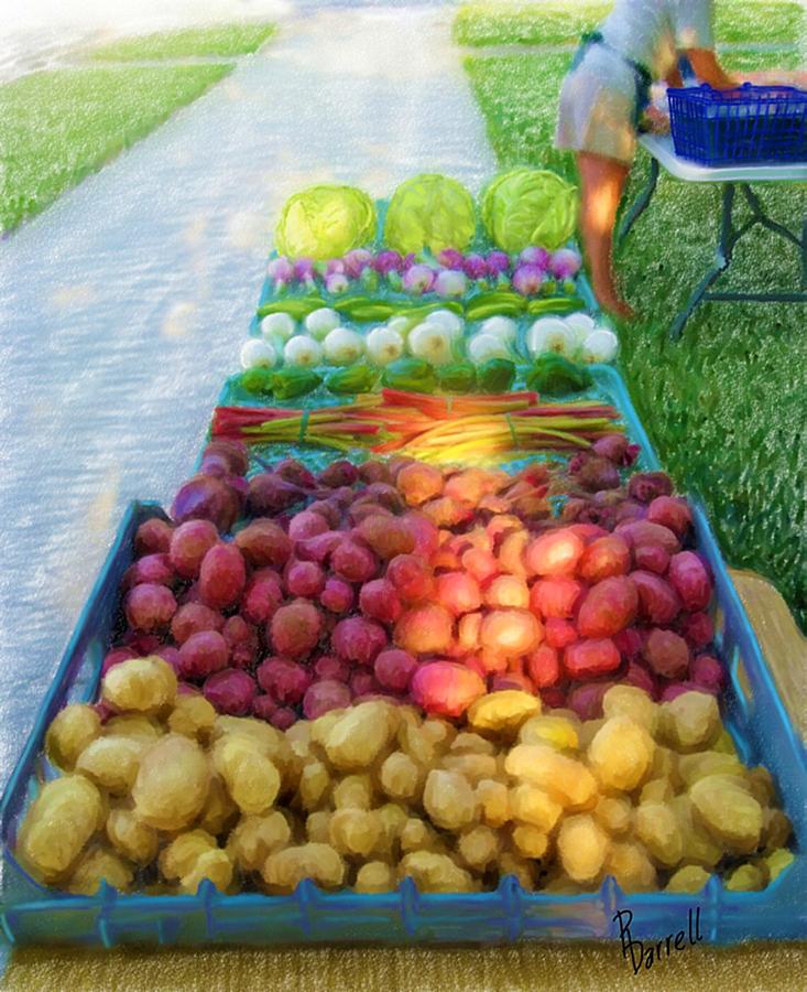 The Farmers Market Digital Art by Ric Darrell