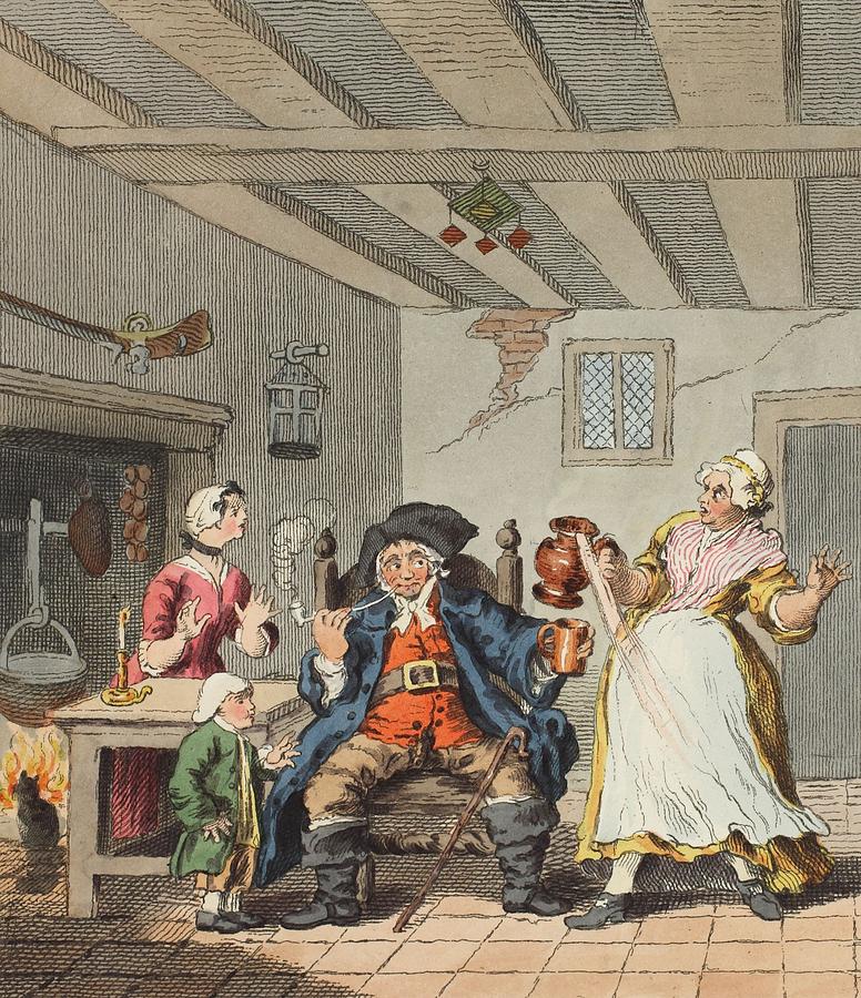 The Farmers Return, Illustration Drawing by William Hogarth