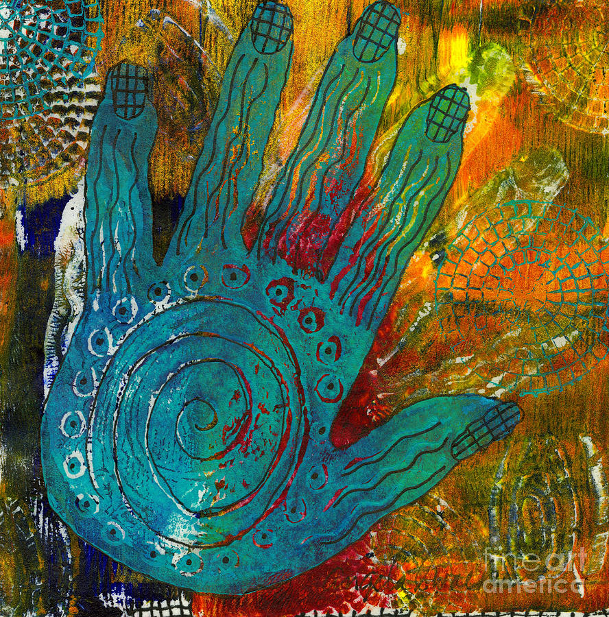 The Feel Good Hand Painting by Angela L Walker