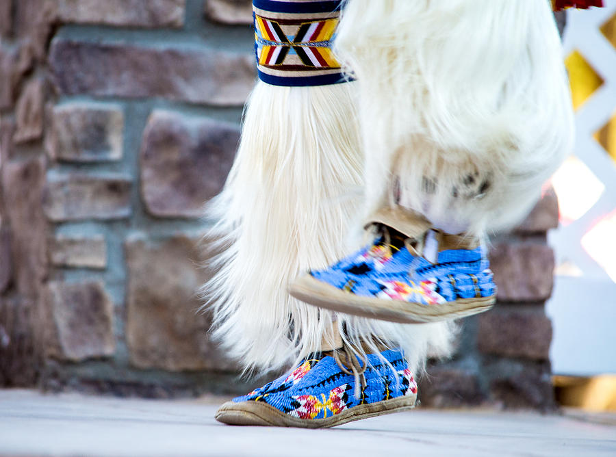 The Feet Of A Native American Hoop Healer 1 Photograph