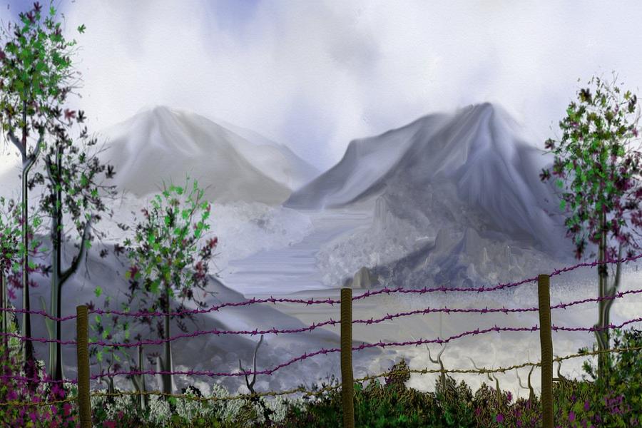 The Fence Digital Art by Tony Rodriguez