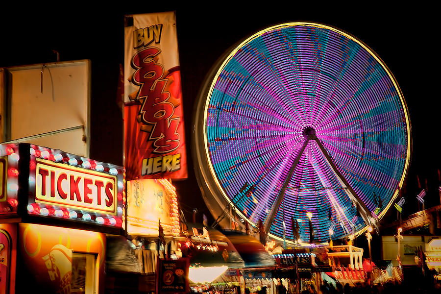 The Ferris Wheel at the Lake County Fair in Crown Point Indiana