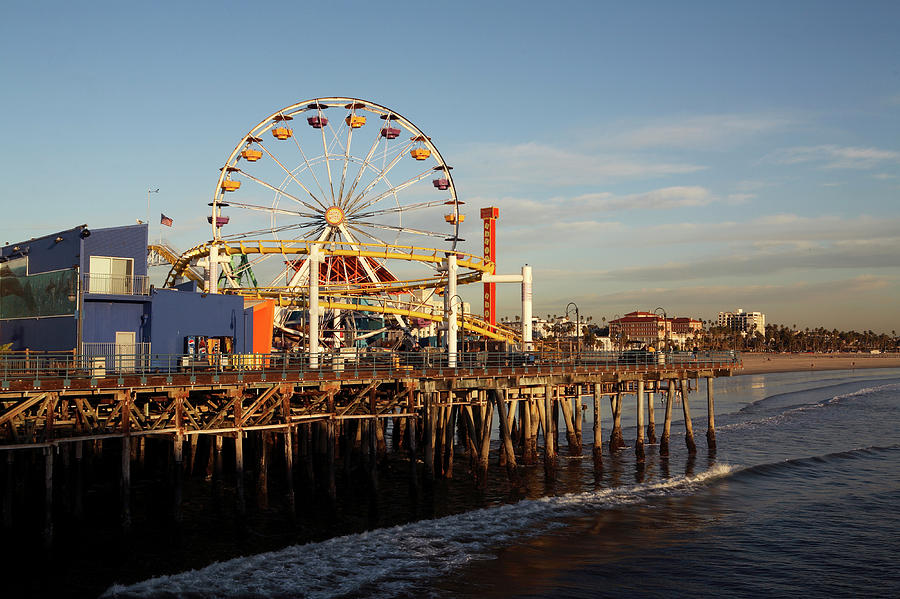 The Ferris Wheel On The Santa Monica Photograph by Todd Korol - Fine ...