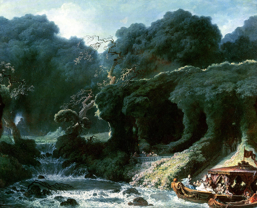 Boat Photograph - The Fete At Rambouillet Or, The Island Of Love, C.1770 Oil On Canvas by Jean-Honore Fragonard