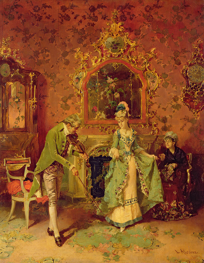 The Fiddler Painting - The Fiddler by L Alvarez