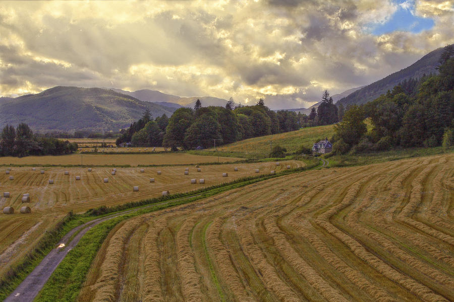 The Fields of Scotland - Landscape - Sunset Photograph by Jason Politte