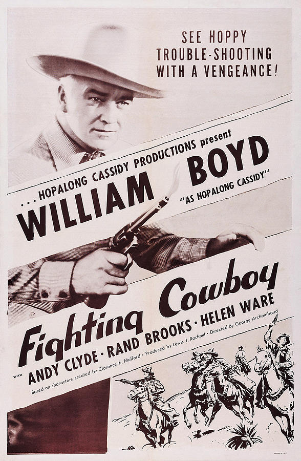 Movie Photograph - The Fighting Cowboy, William Boyd by Everett