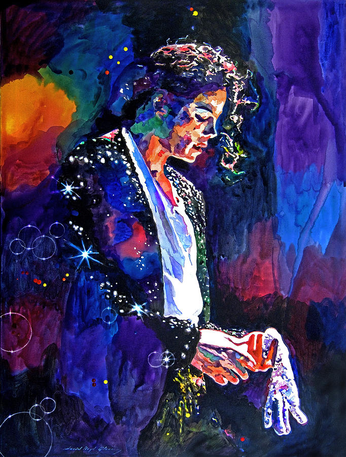 The Final Performance - Michael Jackson Painting by David Lloyd Glover