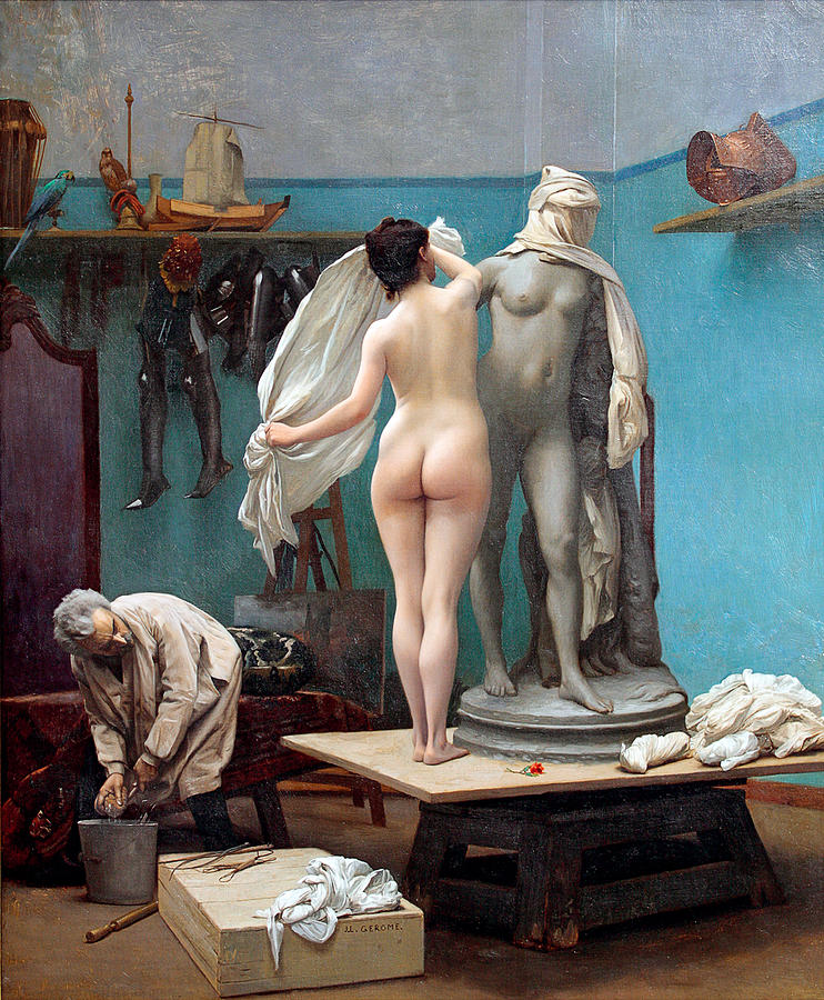 Nude Painting - The final session by Jean-Leon Gerome