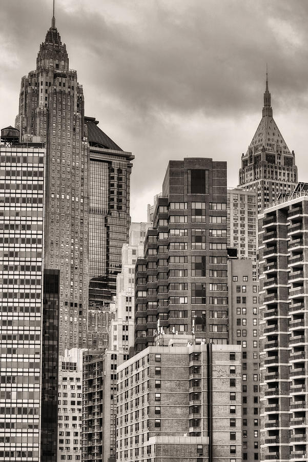 The Financial District BW Photograph by JC Findley