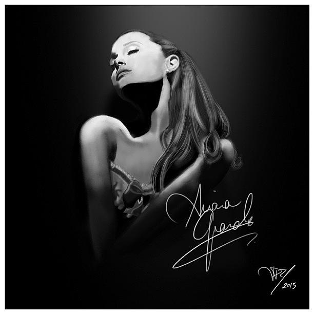 Arianagrande Photograph - The Finished @arianagrande Piece by Julia Campbell