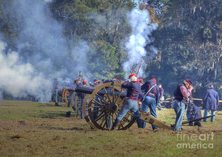 The Fire Of The Cannons Photograph by Kathy Baccari
