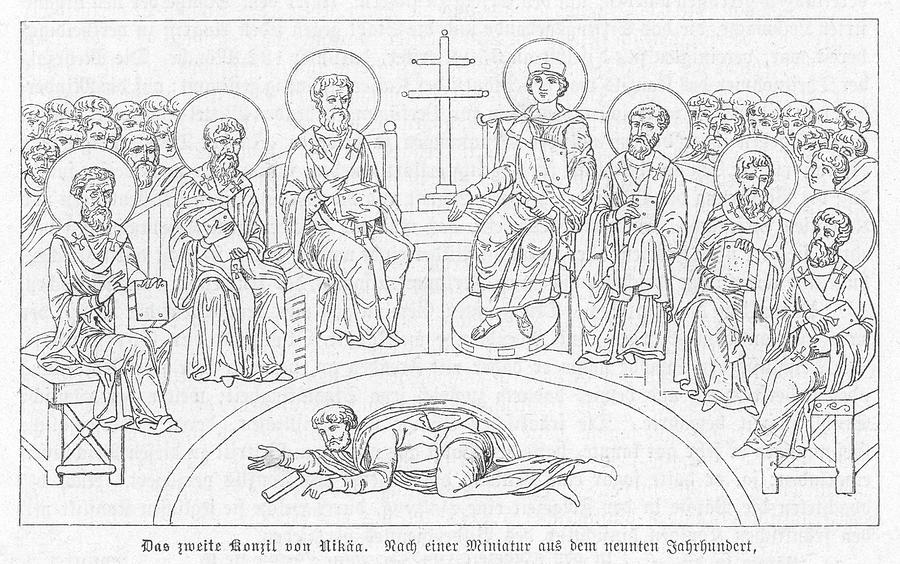 The First Council Of Nicaea 325 Drawing By Mary Evans Picture Library