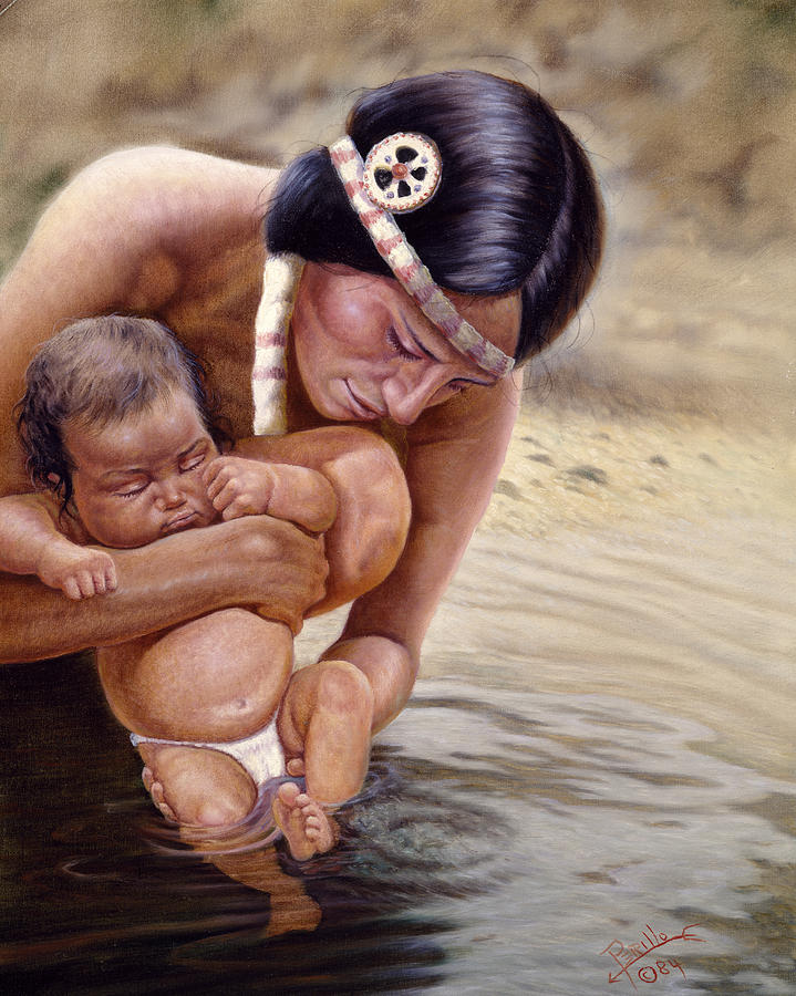 Gregory Perillo Painting - The First Dip by Gregory Perillo