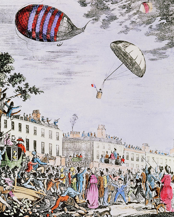 The First Parachute Descent In The Uk Photograph by Science Photo ...