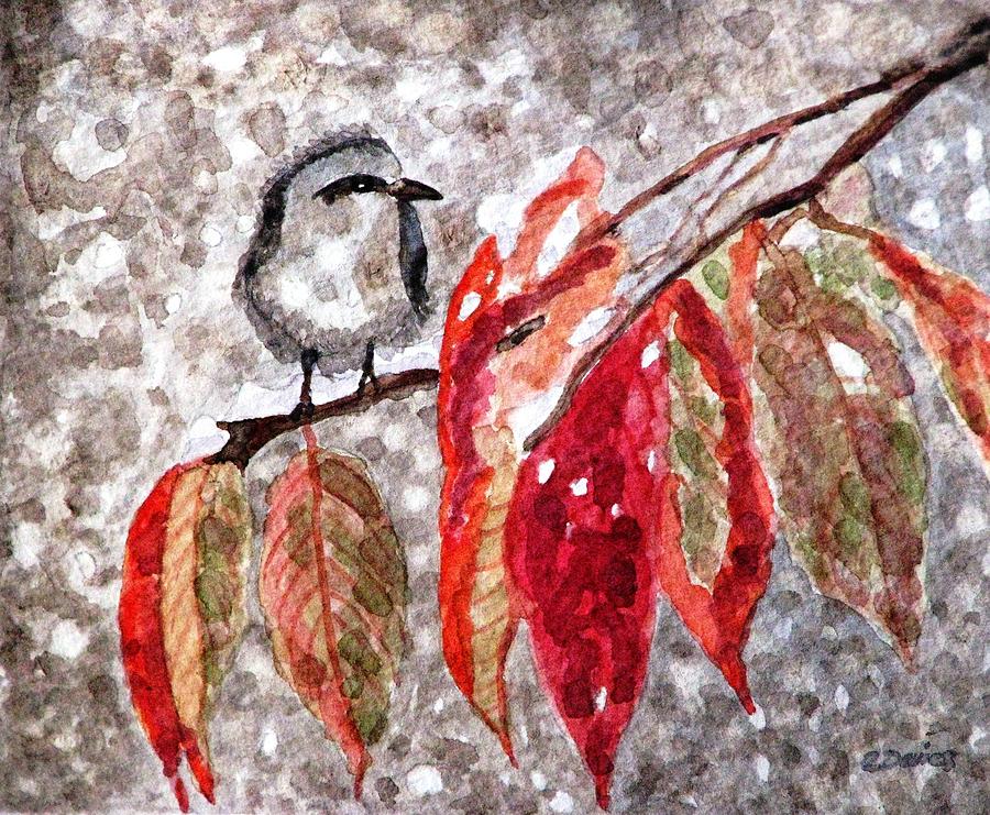 The First Snow Painting by Angela Davies