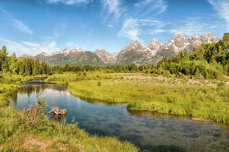 The First View At Schwabacher Landing Photograph by Ronnie Wiggin
