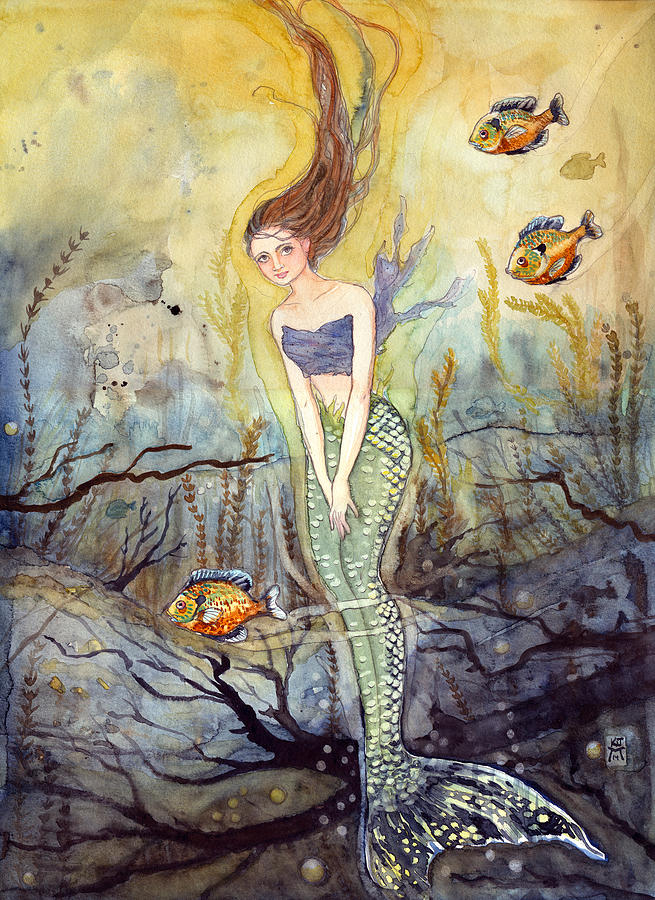 The Fish Are Biting Painting by Katherine Miller
