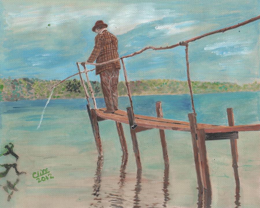 The Fisherman Painting by Cliff Wilson