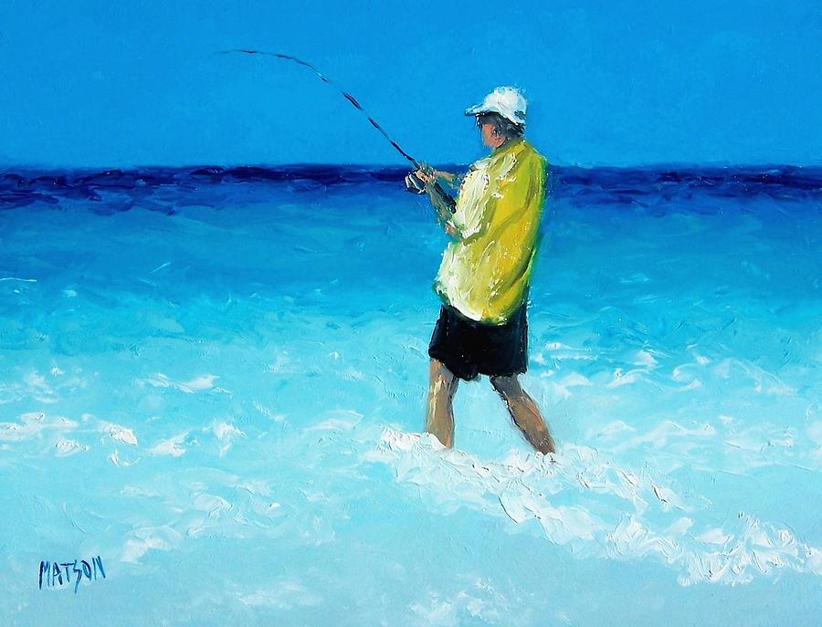 The Fisherman Painting by Jan Matson