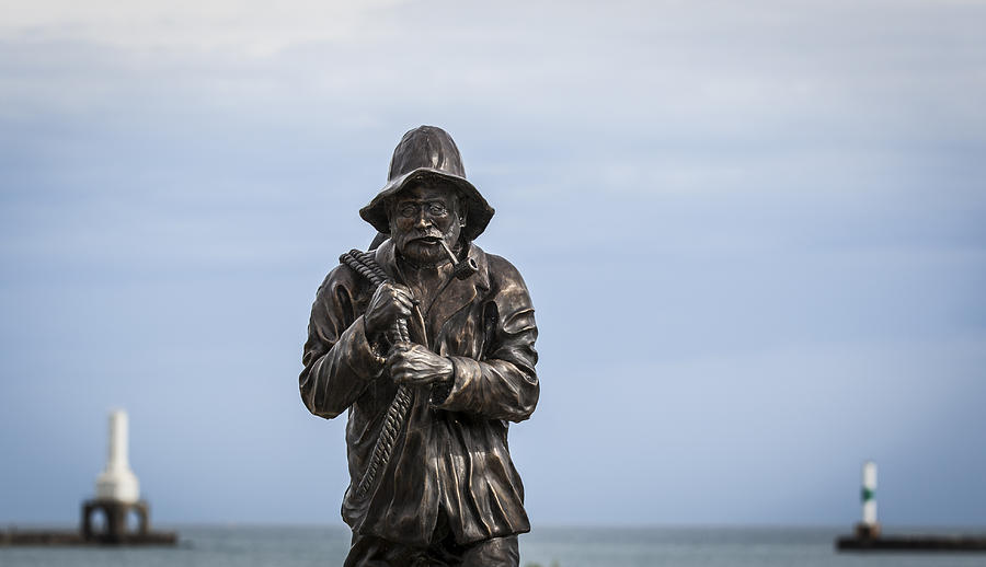 The Fisherman Statue Photograph by Amber Kresge