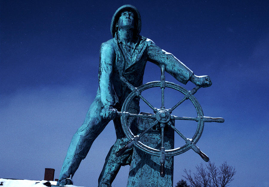 The Fisherman Statue Gloucester Photograph by Tom Wurl