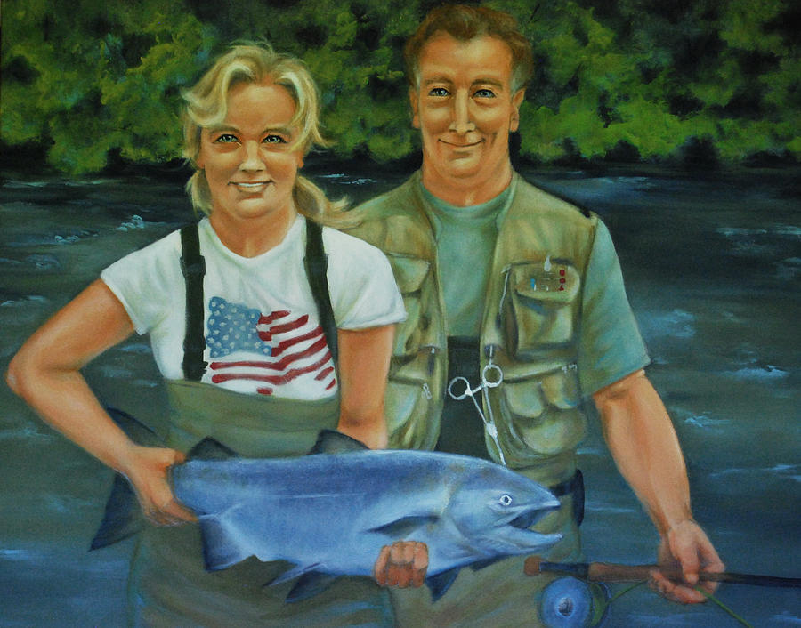 The Fishermans Wife Painting by Jani Freimann