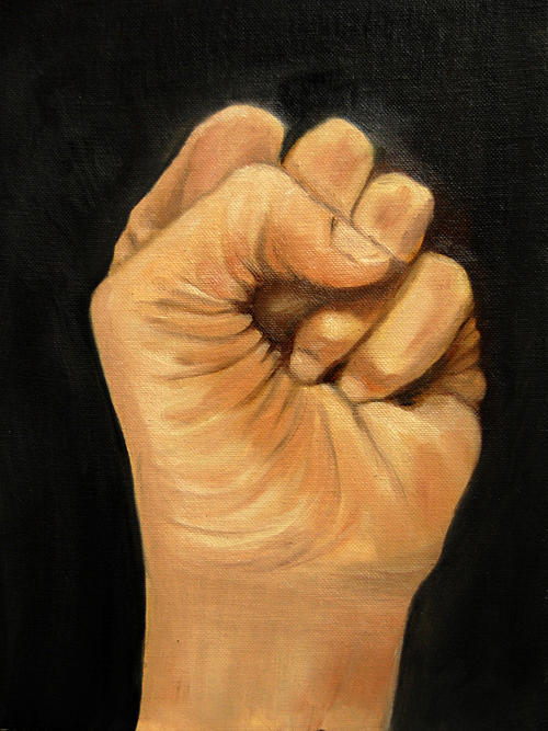 The Fist Painting by Barbara J Blaisdell
