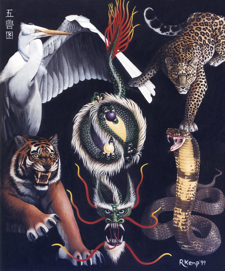 The Five Animals Painting by Rebecca Gallant - Fine Art America