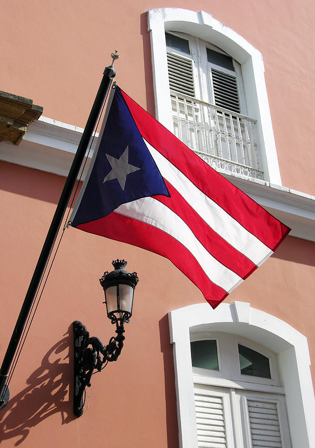 The Flag Of Puerto Rico Photograph by Ramunas Bruzas