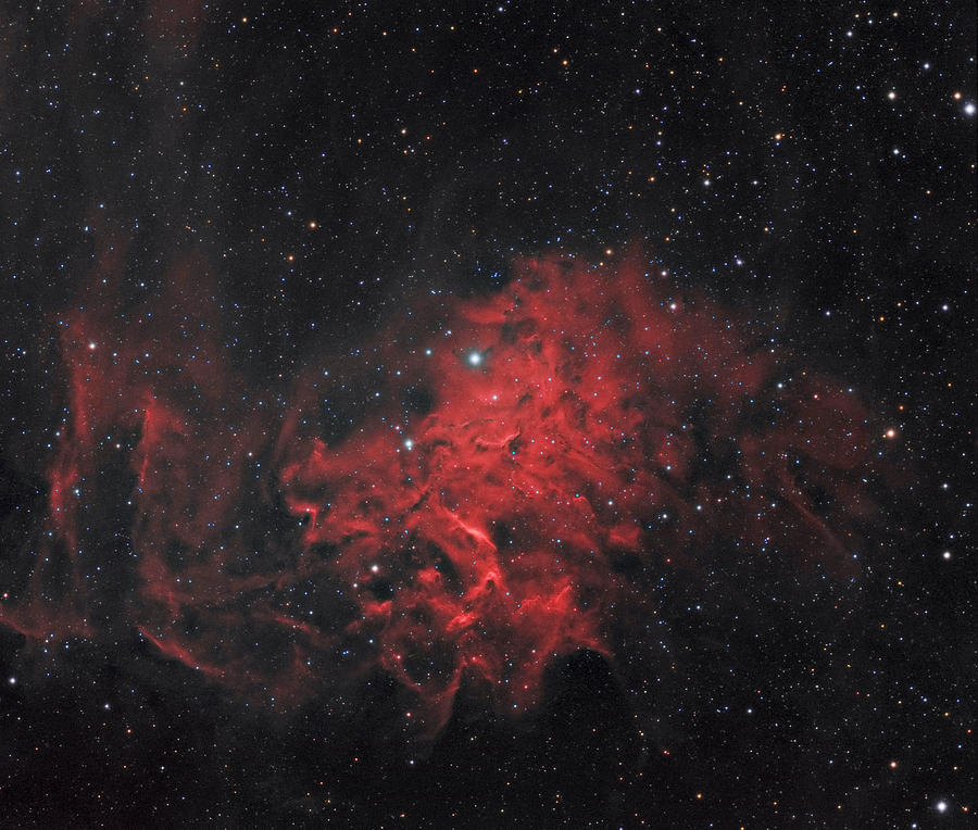 The Flaming Star Nebula Photograph
