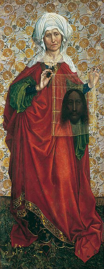 Portrait Painting - The Flemalle Panels by Robert Campin
