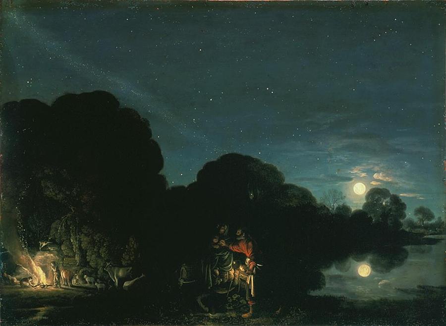 The Flight into Egypt Painting by Celestial Images
