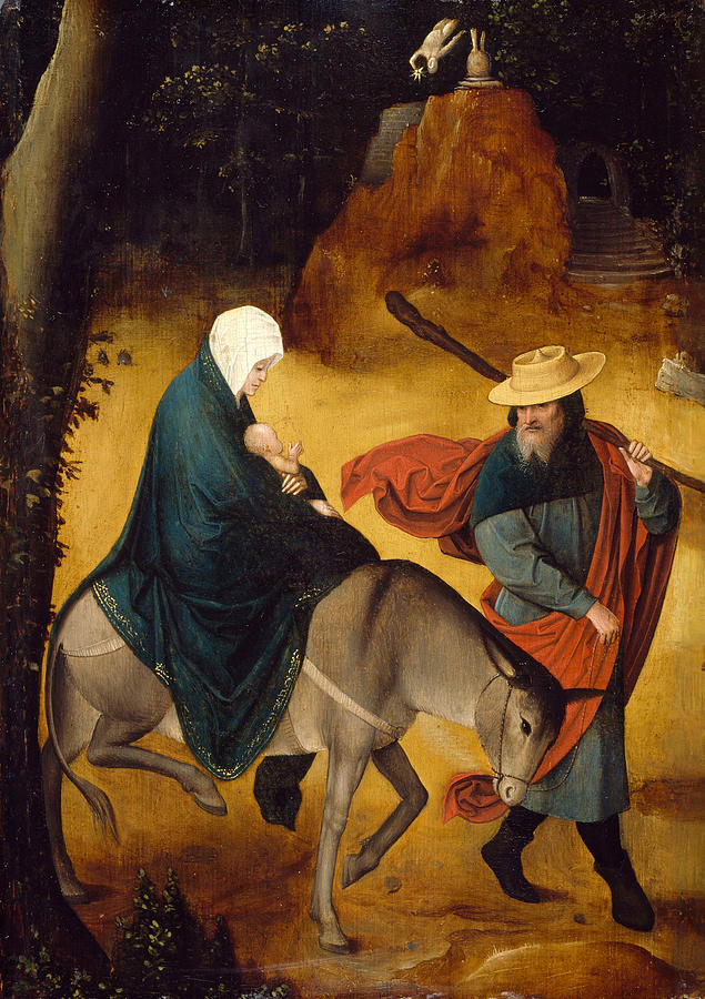The Flight into Egypt Painting by Jan de Beer