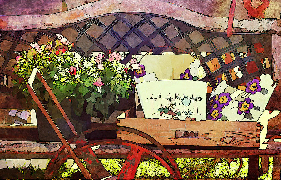 The Flower Bench Photograph by Jean Connor