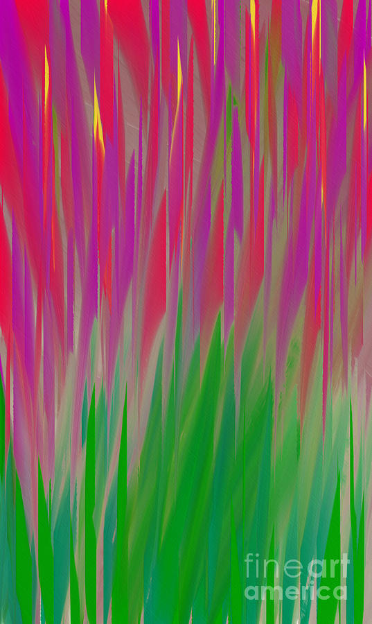 Abstract Digital Art - The  Flowers Of The Field - Abstract - Floral by Andee Design