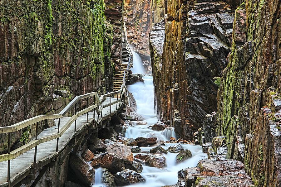 The Flume Gorge Photograph by Andrea Galiffi