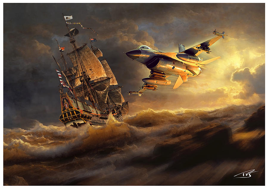The Flying Dutchman Part One Digital Art by Peter Van Stigt