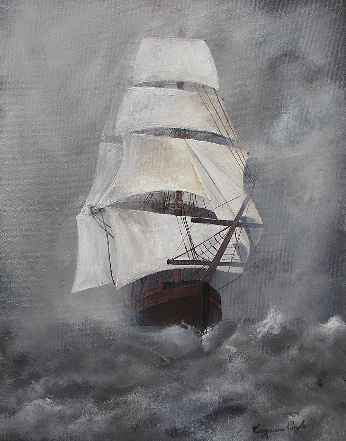 The Flying Dutchman Painting by Virginia Coyle