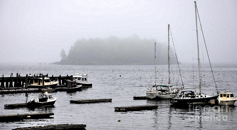 Fog Digital Art - The Fog and The Island by Kirt Tisdale Fog Digital Art - The Fog and The Island by Kirt Tisdale