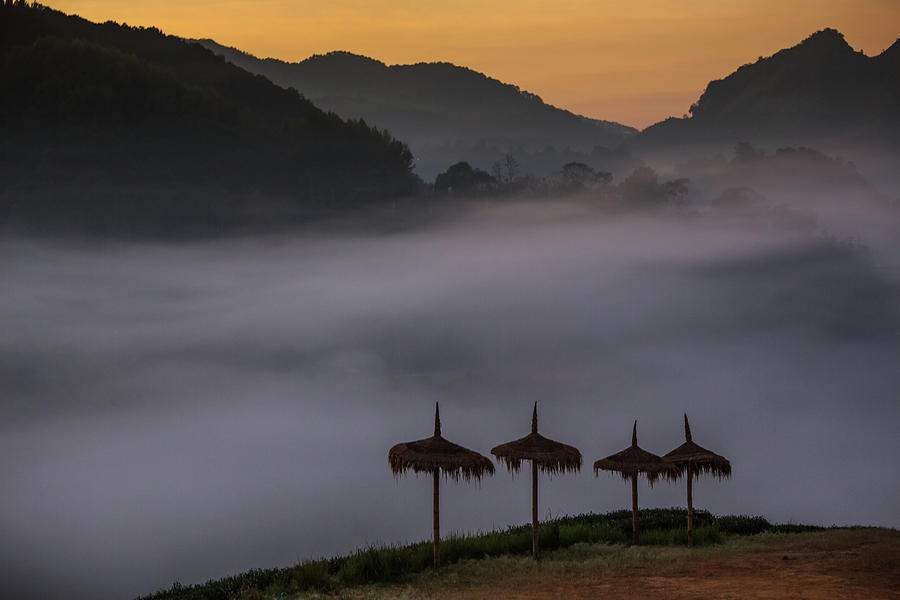 The Fog Photograph by Arthit Somsakul
