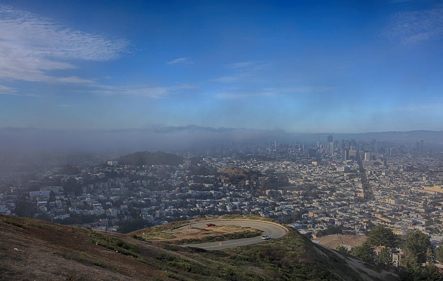 San Francisco Photograph - The Fog Is Rolling In by Laurie Search