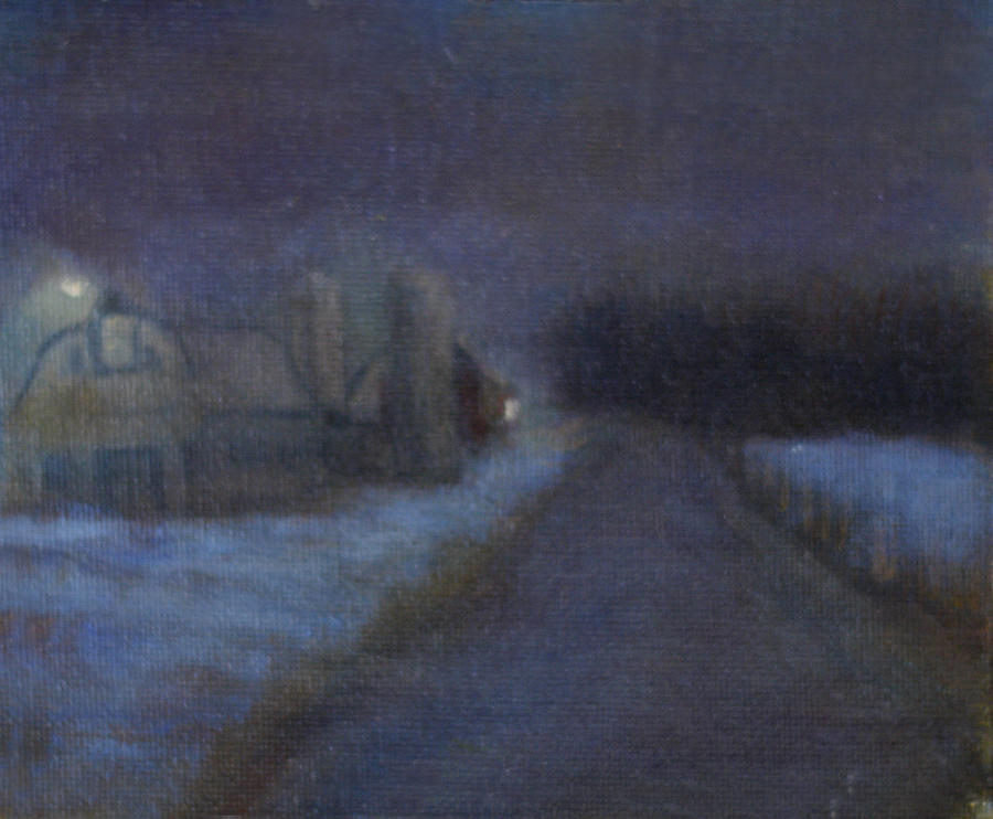 The Fog of Winter Painting by David Zimmerman